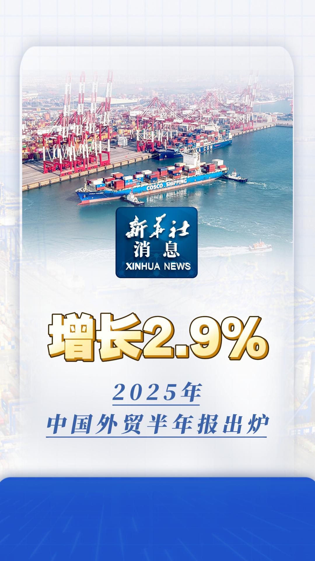 2025年上半年中國外貿穩健增長2.9%，國內貿易展現強勁韌性與活力